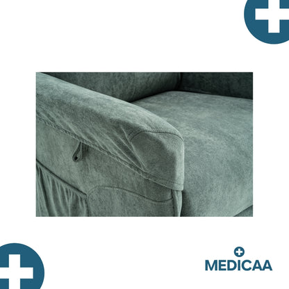 Fauteuil Releveur Premium - 2 Moteurs - Vert - Modèle Fernand - Tranquille Émile