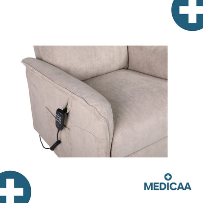 Fauteuil Releveur Premium - 3 Moteurs - Beige - Modèle Eugène - Tranquille Émile