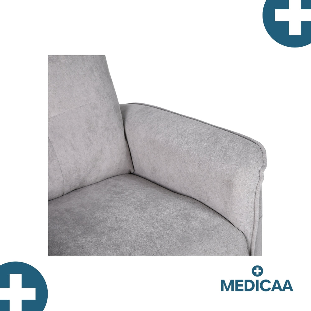 Fauteuil Releveur Premium - 3 Moteurs - Gris Clair - Modèle Eugène - Tranquille Émile