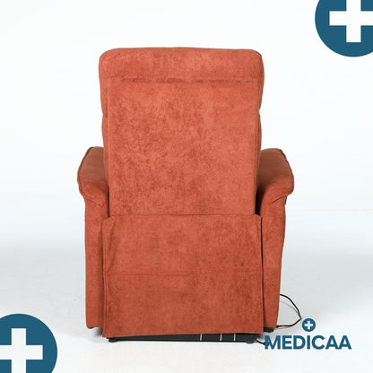 Fauteuil Releveur Premium - 1 Moteur - Rouge - Modèle Anatole - Tranquille Émile