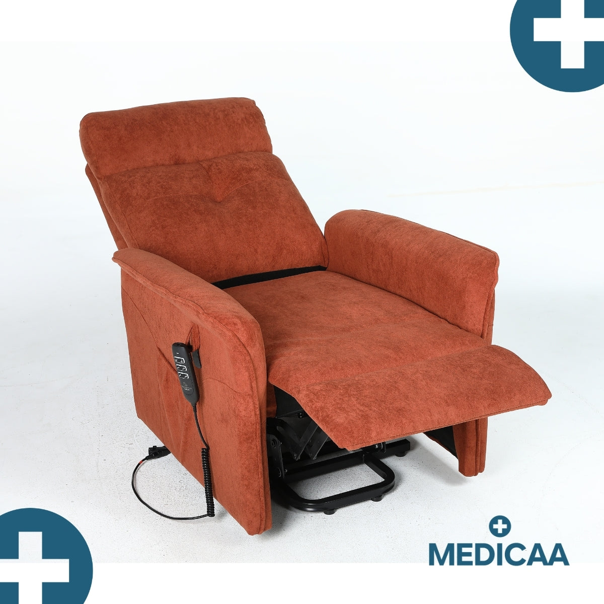Fauteuil Releveur Premium - 1 Moteur - Rouge - Modèle Anatole - Tranquille Émile
