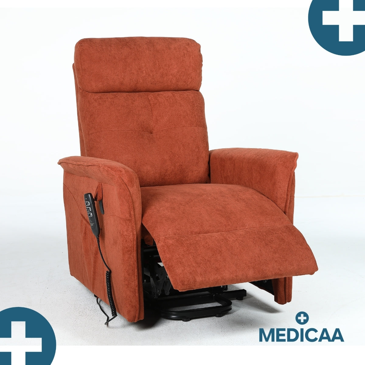 Fauteuil Releveur Premium - 3 Moteurs - Rouge - Modèle Eugène - Tranquille Émile