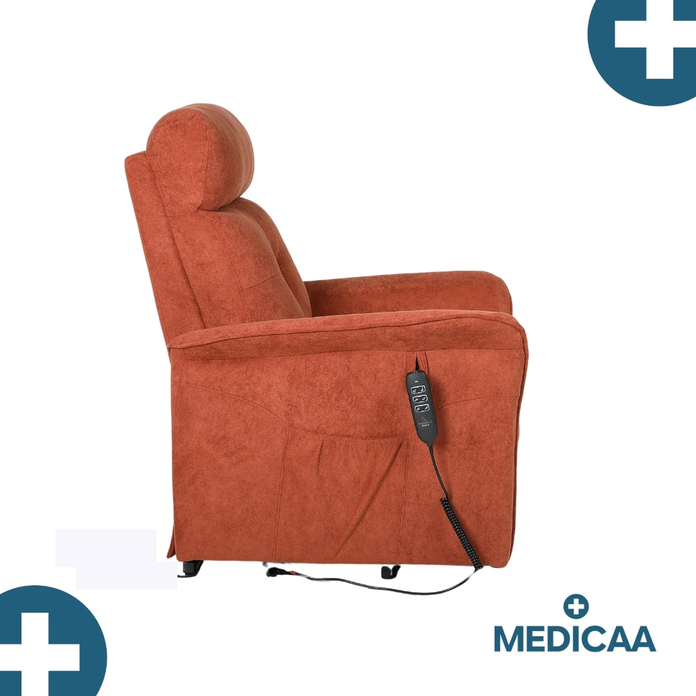 Fauteuil Releveur Premium - 1 Moteur - Rouge - Modèle Anatole - Tranquille Émile