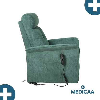 Fauteuil Releveur Premium - 2 Moteurs - Vert - Modèle Fernand - Tranquille Émile