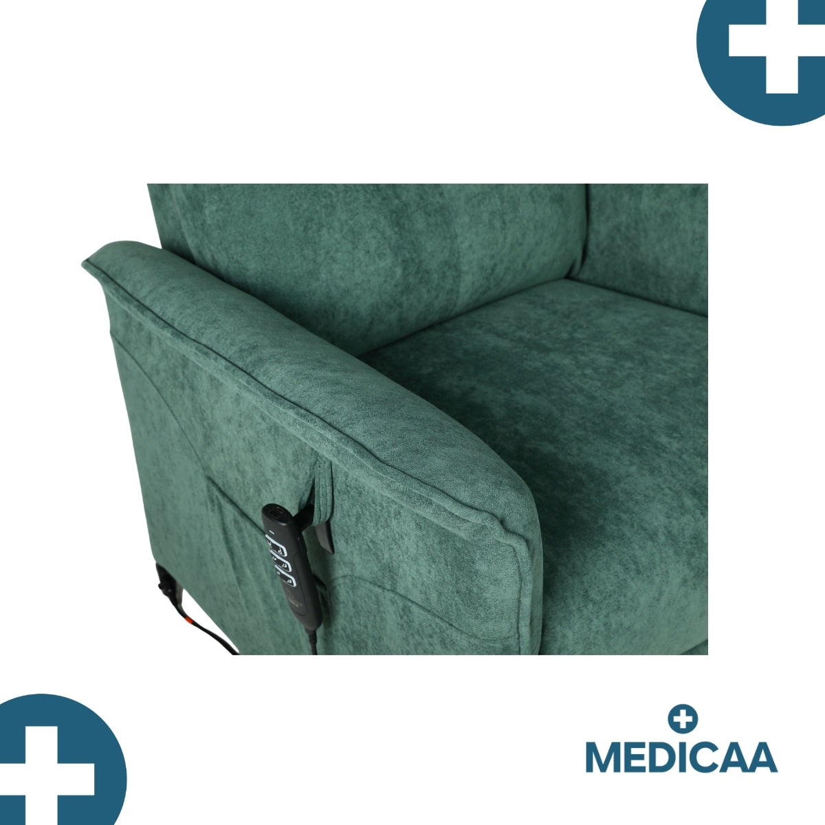 Fauteuil Releveur Premium - 1 Moteur - Vert - Modèle Anatole - Tranquille Émile