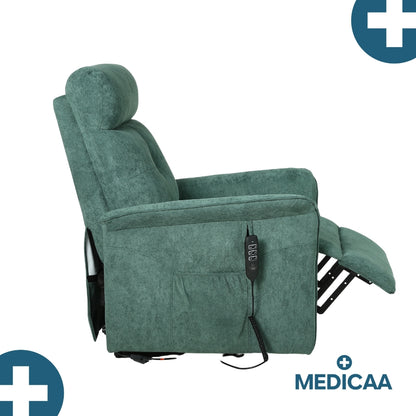 Fauteuil Releveur Premium - 2 Moteurs - Vert - Modèle Fernand - Tranquille Émile