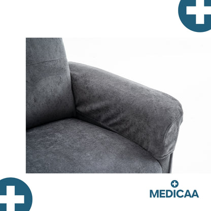 Medicaa fauteuil releveur 3 moteurs premium modele Eugene coloris Anthracite de marque Tranquille Emile
