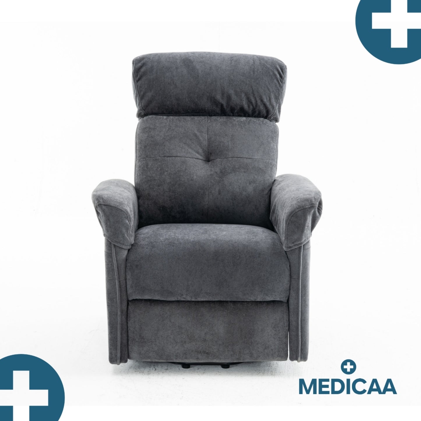 Medicaa fauteuil releveur 3 moteurs premium modele Eugene coloris Anthracite de marque Tranquille Emile