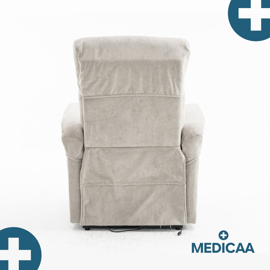 Fauteuil Releveur Premium - 3 Moteurs - Gris Clair - Modèle Eugène - Tranquille Émile