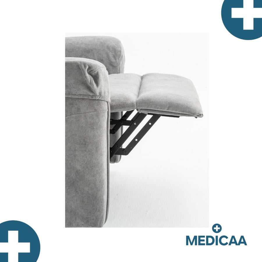 Fauteuil Releveur Premium - 3 Moteurs - Gris Foncé - Modèle Eugène - Tranquille Émile