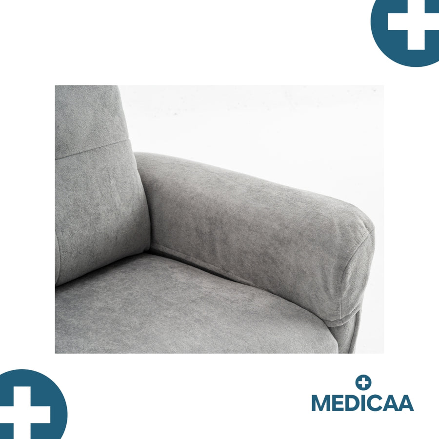 Fauteuil Releveur Premium - 3 Moteurs - Gris Foncé - Modèle Eugène - Tranquille Émile