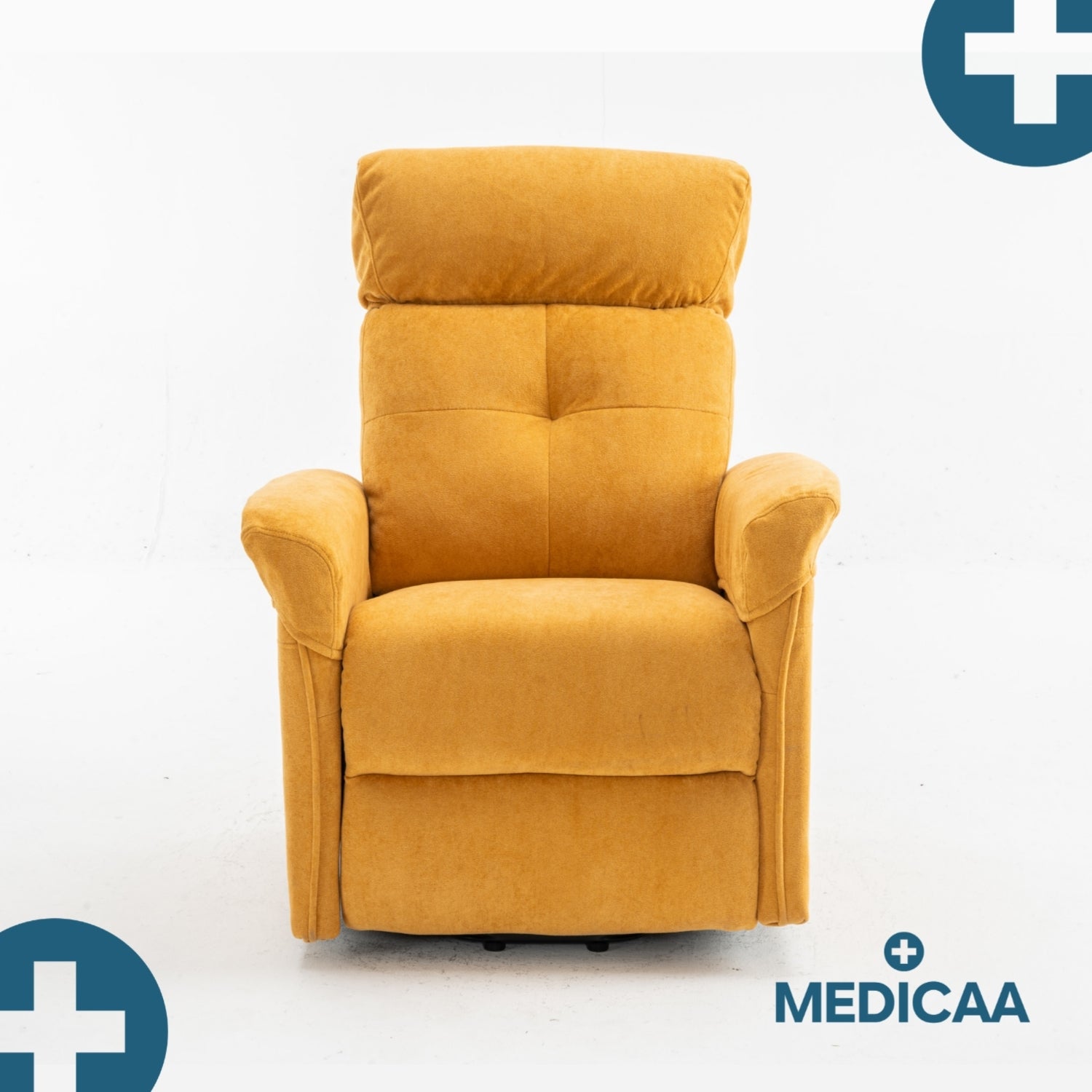 Fauteuil Releveur Premium - 3 Moteurs - Jaune - Modèle Eugène - Tranquille Émile
