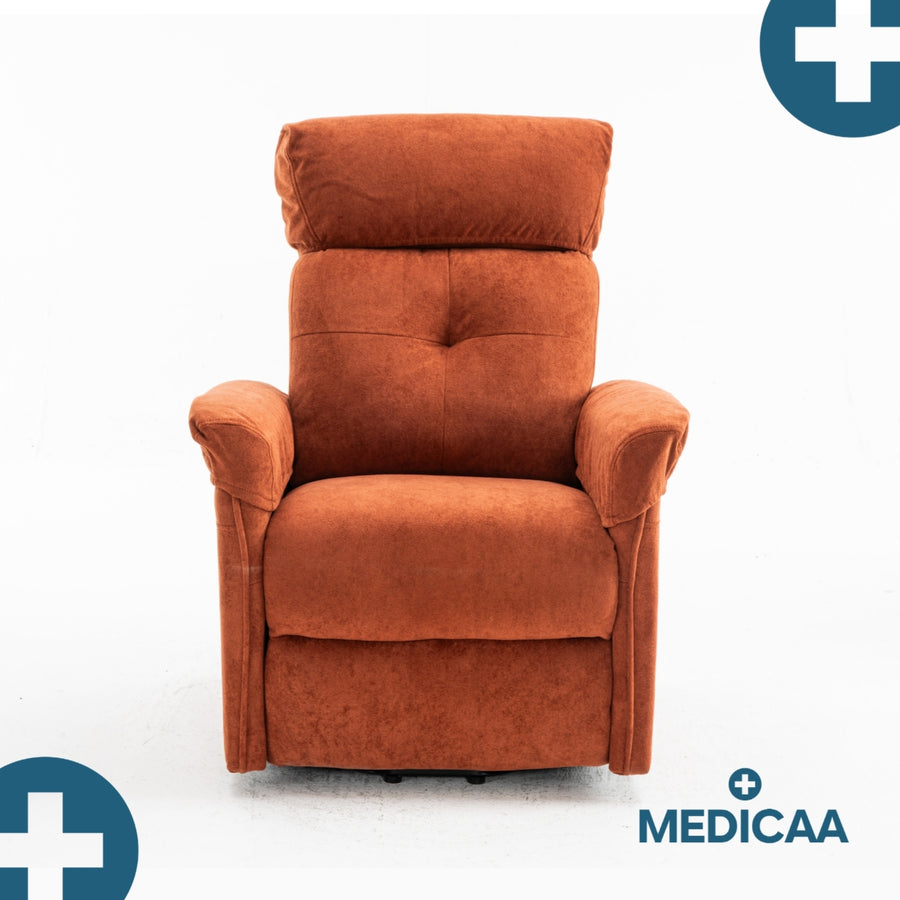 Fauteuil Releveur Premium - 3 Moteurs - Rouge - Modèle Eugène - Tranquille Émile