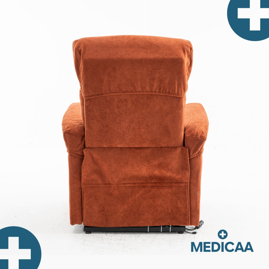 Fauteuil Releveur Premium - 3 Moteurs - Rouge - Modèle Eugène - Tranquille Émile