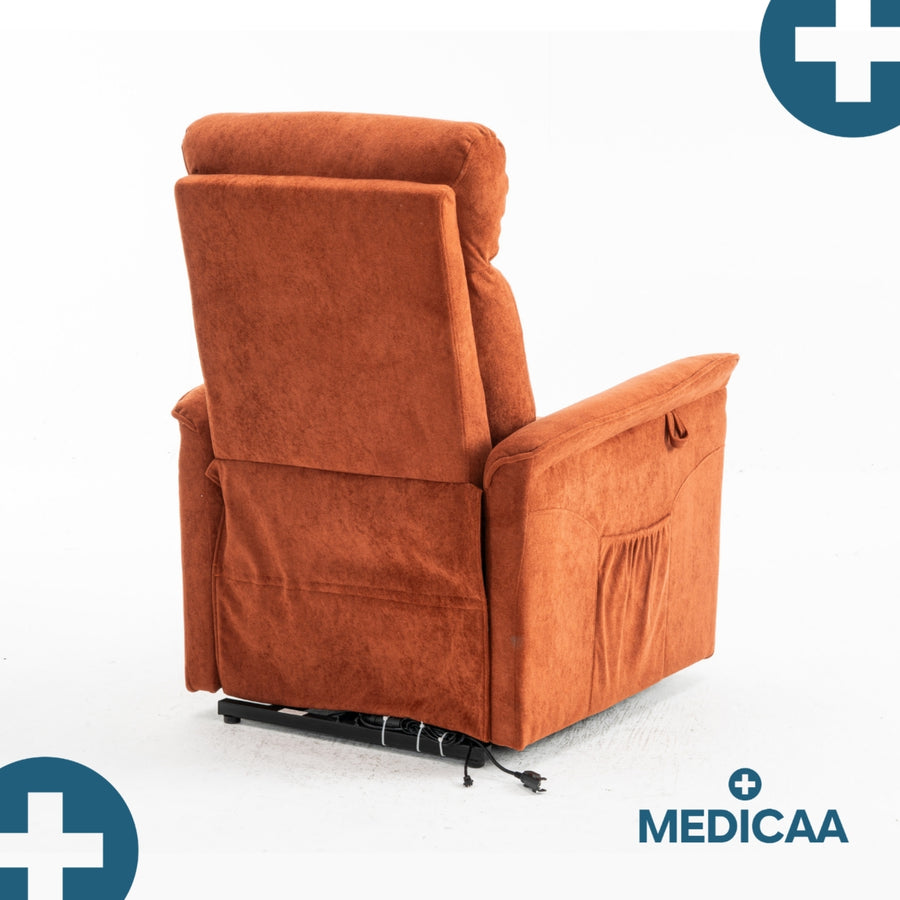 Fauteuil Releveur Premium - 3 Moteurs - Rouge - Modèle Eugène - Tranquille Émile