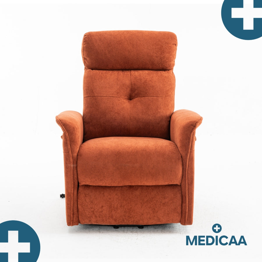 Fauteuil Releveur Premium - 3 Moteurs - Rouge - Modèle Eugène - Tranquille Émile