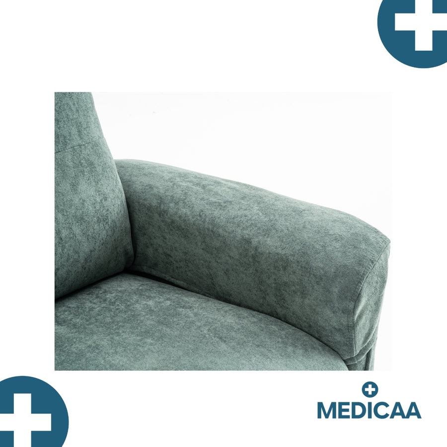 Fauteuil Releveur Premium - 3 Moteurs - Vert - Modèle Eugène - Tranquille Émile
