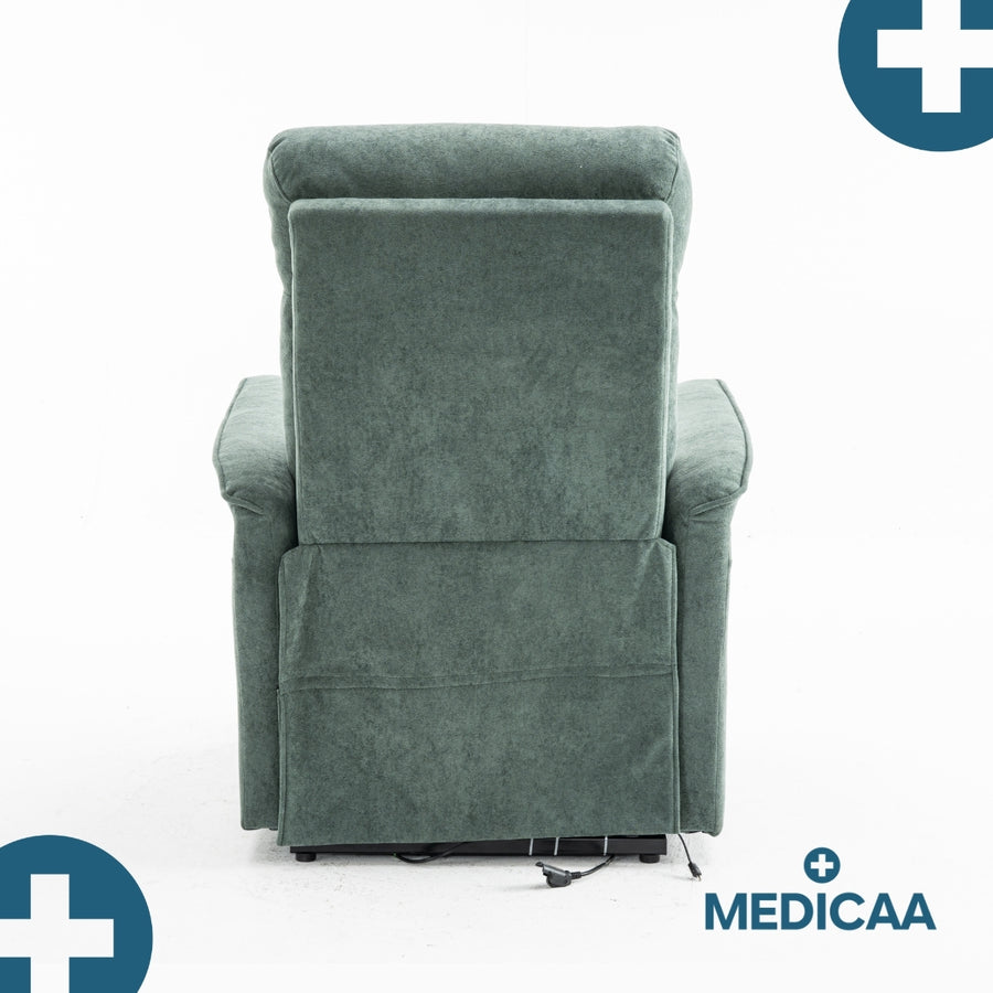 Fauteuil Releveur Premium - 3 Moteurs - Vert - Modèle Eugène - Tranquille Émile