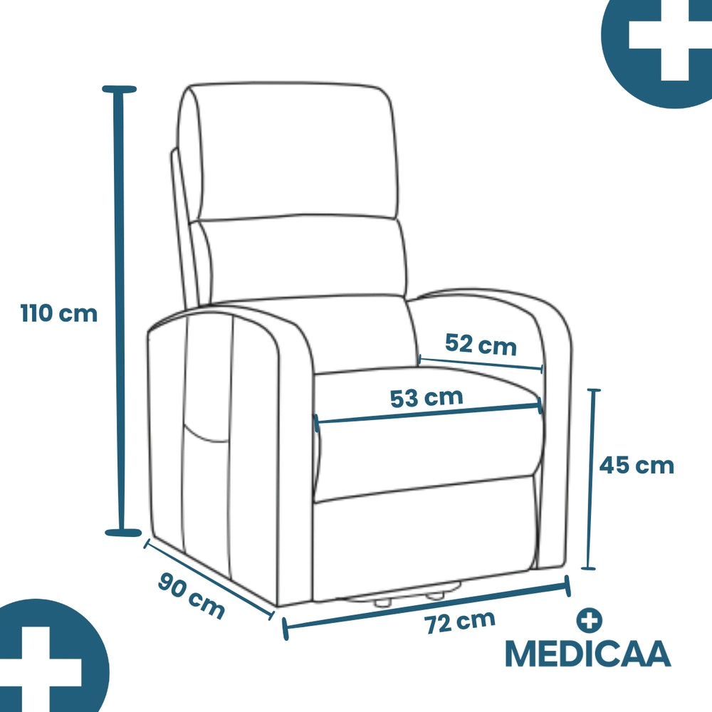Fauteuil Releveur Premium - 3 Moteurs - Chocolat - Modèle Arthur - Tranquille Émile