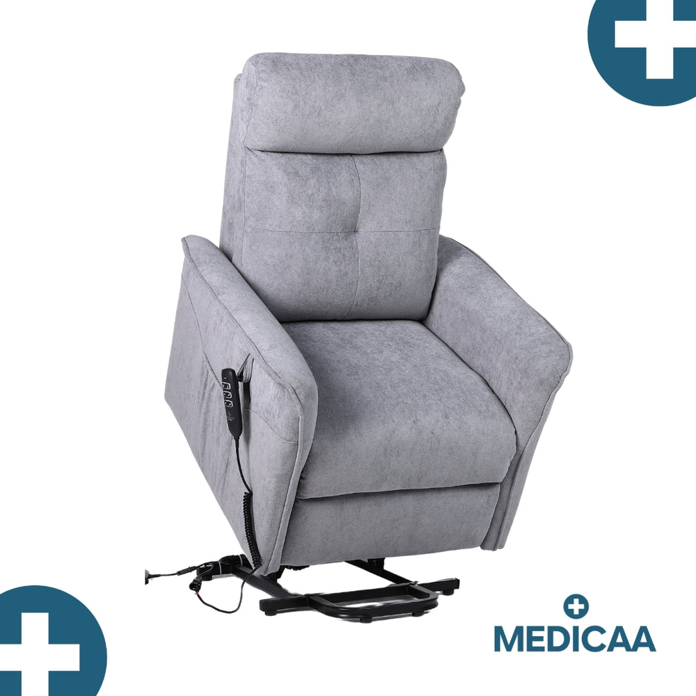 Fauteuil Releveur Premium - 3 Moteurs - Gris Foncé - Modèle Eugène - Tranquille Émile