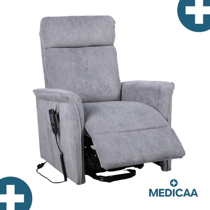 Fauteuil Releveur Premium - 3 Moteurs - Gris Foncé - Modèle Eugène - Tranquille Émile