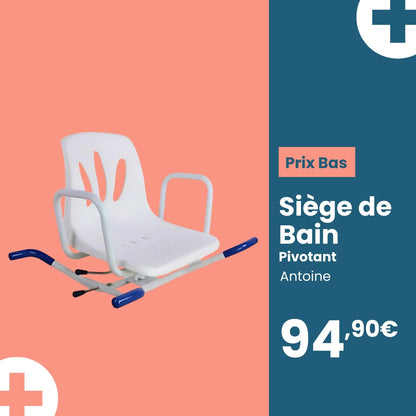 Siège de bain pivotant Antoine