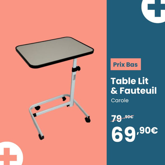 Table de Lit et Fauteuil Carole