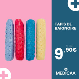 Tapis de Baignoire avec Ventouses - 100 x 40 cm