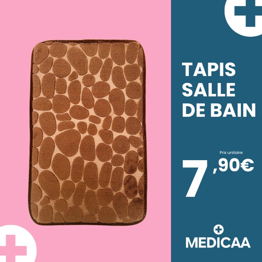 Tapis de Salle de Bain - Motif Galets