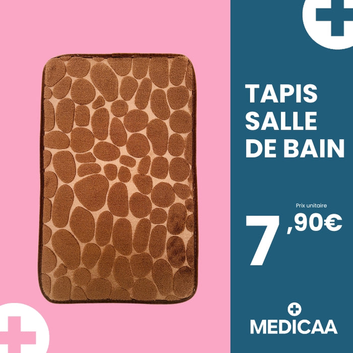 Tapis de Salle de Bain - Motif Galets