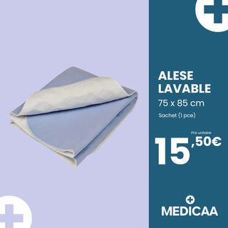 Alèse Réutilisable - 75 x 85 cm - Protection Lit - Abena