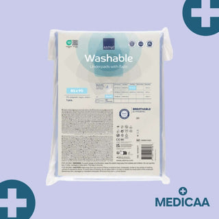 Alèse Réutilisable Bordable - 90 x 85 cm - Protection Lit - Abena