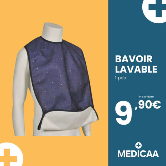 Bavoir Lavable 90 x 45 cm - Abena