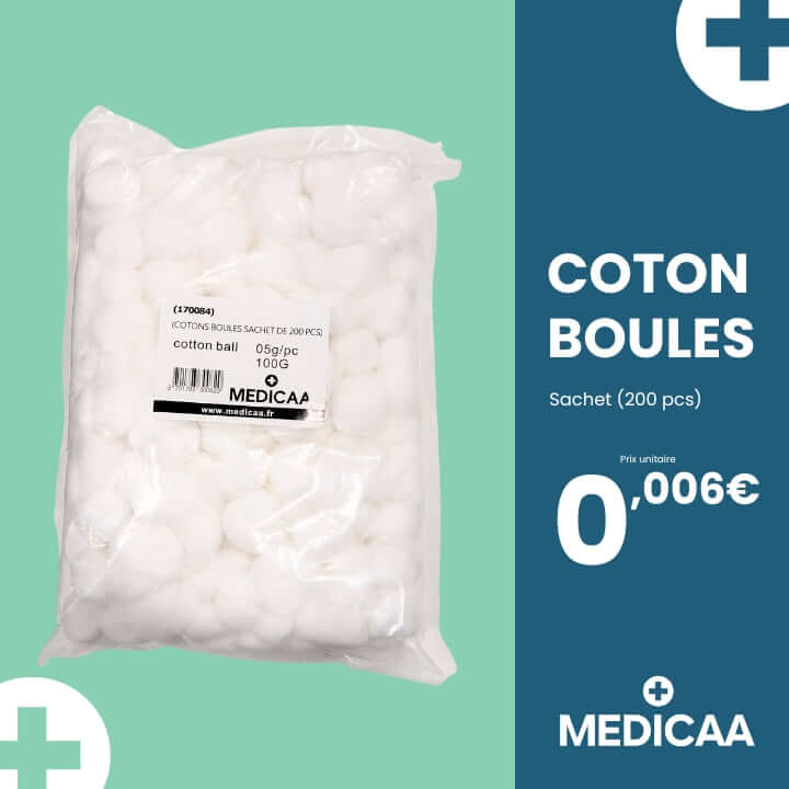 Medicaa coton boules sachet de 200 pcs