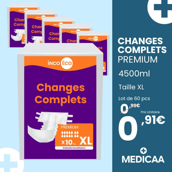 Changes Complets - Taille XL - 4500ml - Ultra-Absorbants Premium - IncoEco lot