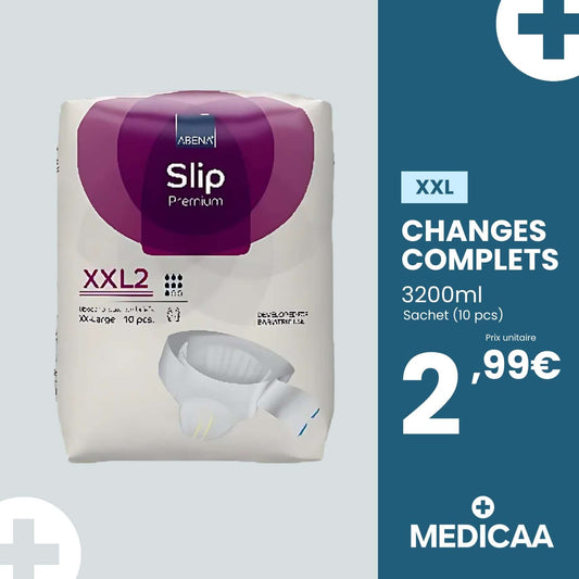 Changes Complets Premium - Taille XXL - 3200ml - Abena