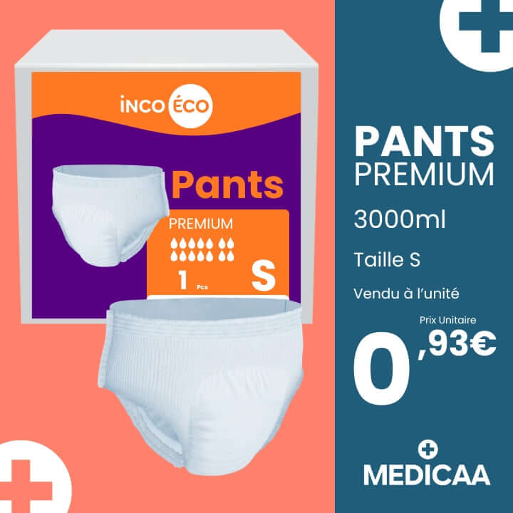 Pants - Taille S - 3000ml - Culottes Ultra Absorbantes Premium - IncoEco unite