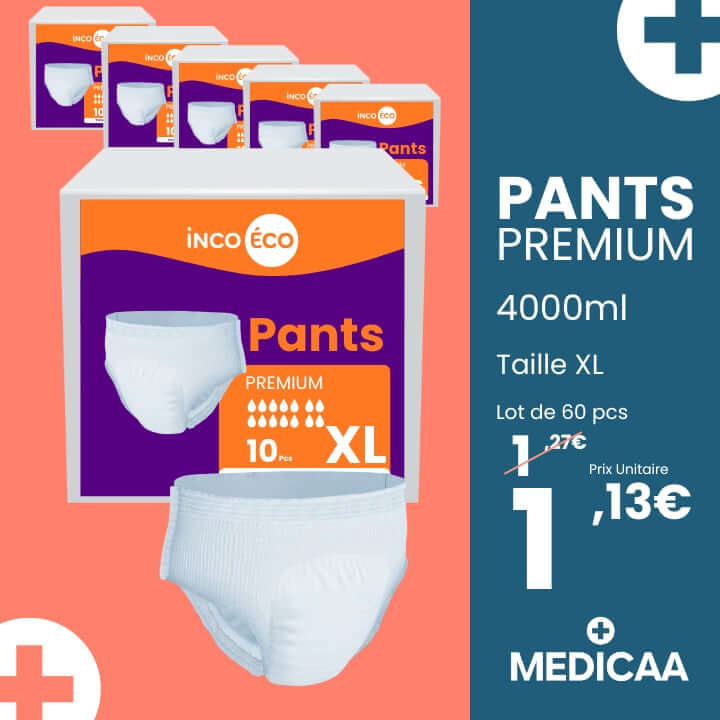 Pants - Taille XL - 4000ml - Culottes Ultra Absorbantes Premium - IncoEco lot