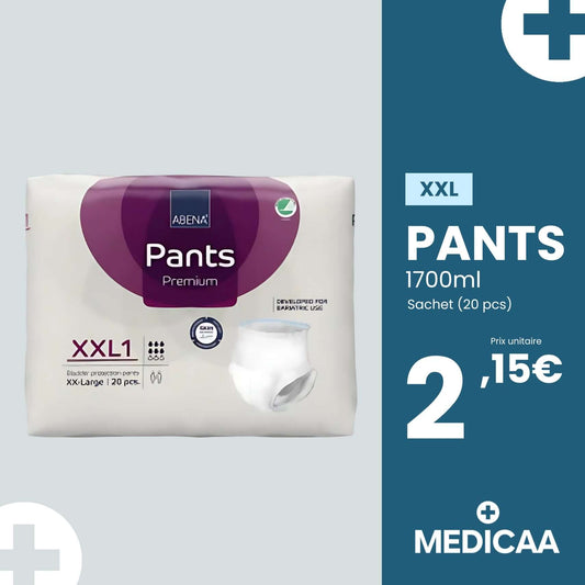Pants - Taille XXL - 1700ml - Culotte Absorbante Premium - Abena
