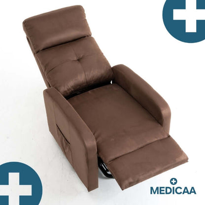 Medicaa fauteuil_releveur 4 moteurs Jules Tranquille emile chocolat relax