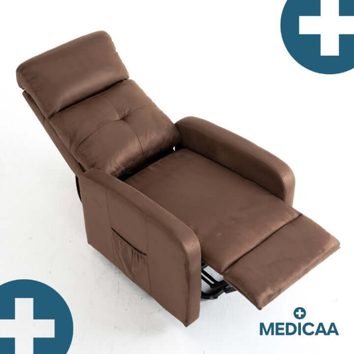 Medicaa fauteuil_releveur 4 moteurs Jules Tranquille emile chocolat dessus