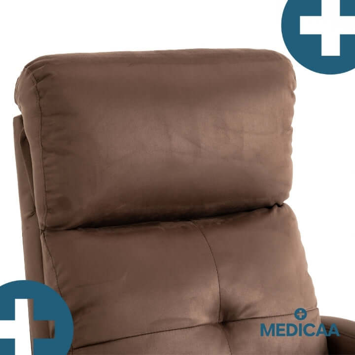 Medicaa fauteuil_releveur 4 moteurs Jules Tranquille emile chocolat detail appui tete