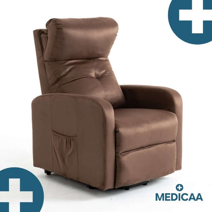 Medicaa fauteuil_releveur 4 moteurs Jules Tranquille emile chocolat appui tete