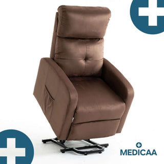 Fauteuil relax releveur 5 fonctions (4 moteurs) – Jules – Chocolat