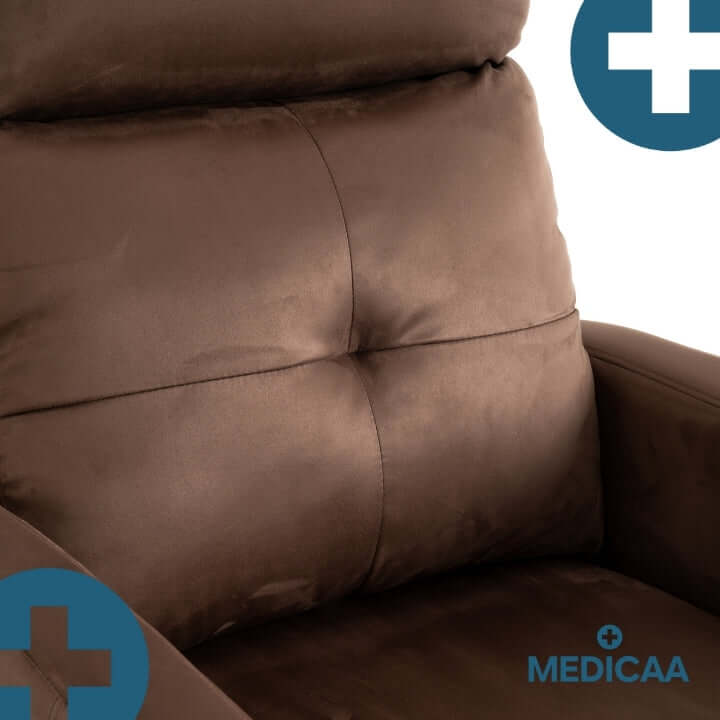 Medicaa fauteuil_releveur 4 moteurs Jules Tranquille emile chocolat detail dossier