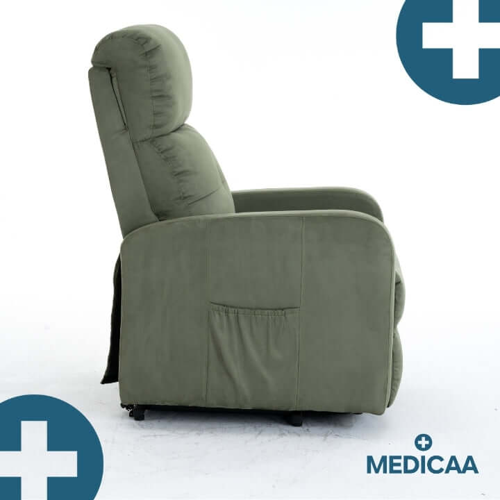 Medicaa fauteuil_releveur 4 moteurs Jules Tranquille emile olive profil assise