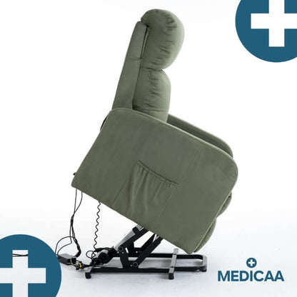 Medicaa fauteuil_releveur 4 moteurs Jules Tranquille emile olive profil leve