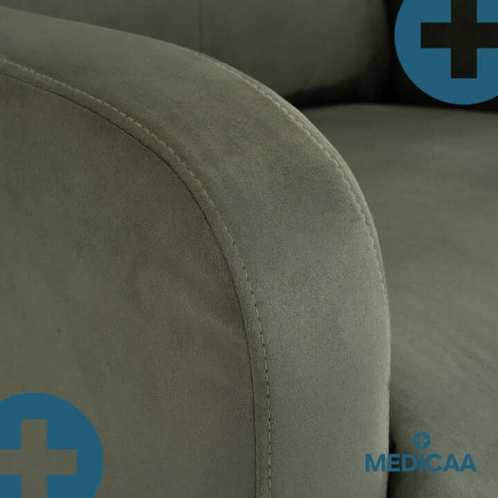 Medicaa fauteuil_releveur 4 moteurs Jules Tranquille emile olive detail accoudoir proche