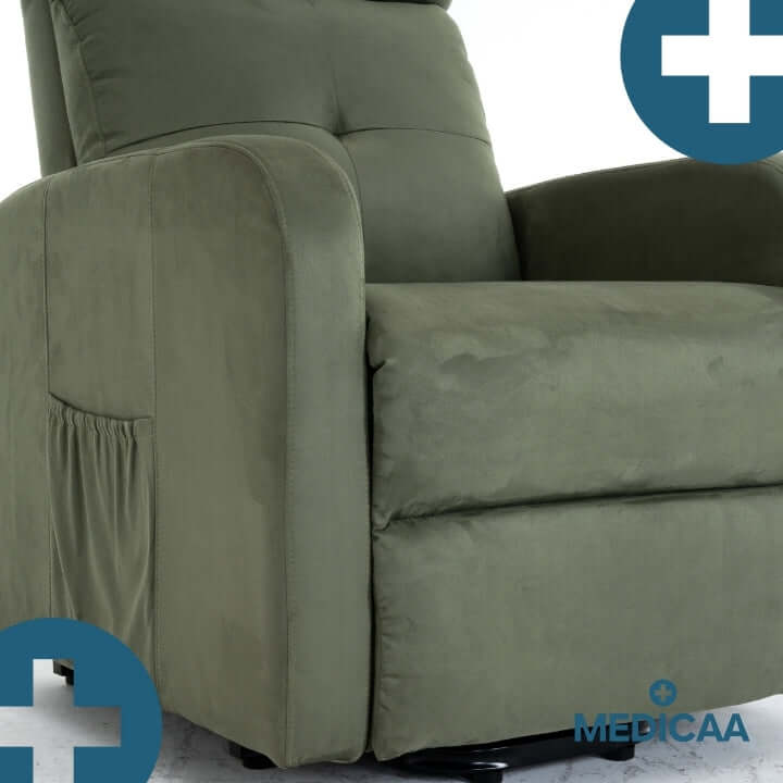 Medicaa fauteuil_releveur 4 moteurs Jules Tranquille emile olive detail assise