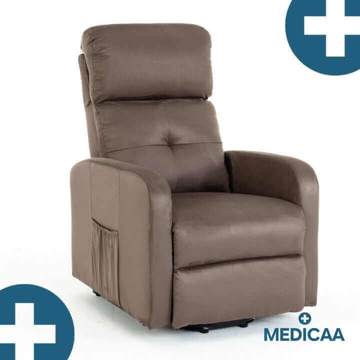 Medicaa fauteuil_releveur 4 moteurs Jules Tranquille emile taupe profil